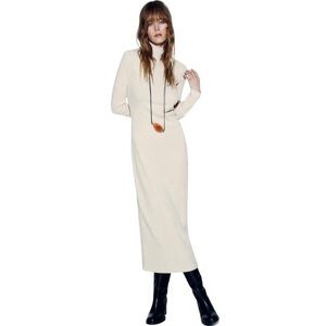 Zara Soft Gathered Detail Maxi Dress